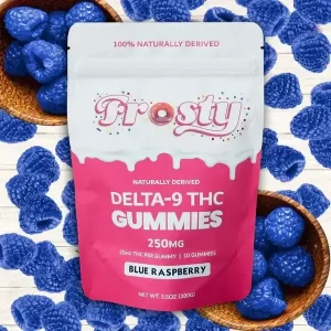 Frosty Delta9 THC Gummies 50 mg box at Miami Cloudz in North Miami Beach, FL